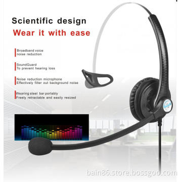 China A16 call center headset with microphone game music learning noise-cancelling
